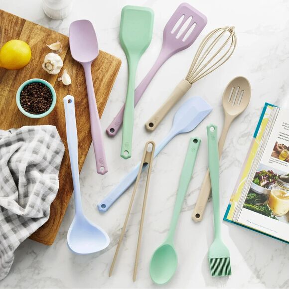 Pioneer Woman 10-Pc Silicone Cooking Utensils Multicolor Home KItchen Gift NEW - Picture 4 of 4